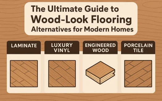 Infographic: The Ultimate Guide to Wood-Look Flooring Alternatives for Modern Homes