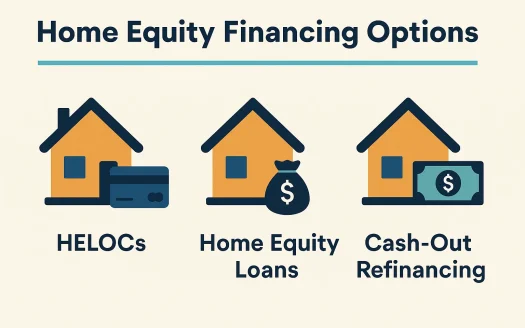 Infographic: Home Equity Financing Options: HELOCs