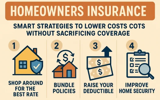 Infographic: Homeowners Insurance: Smart Strategies to Lower Costs Without Sacrificing Coverage