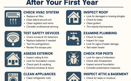 Infographic: Essential Home Maintenance Checklist After Your First Year