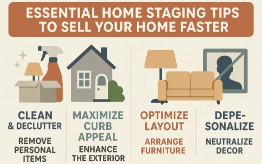 Infographic: Essential Home Staging Tips to Sell Your Home Faster