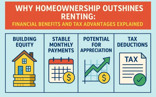Infographic: Why Homeownership Outshines Renting: Financial Benefits and Tax Advantages Explained