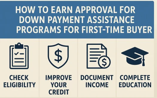 Infographic: How to Earn Approval for Down Payment Assistance Programs for First-Time Buyers