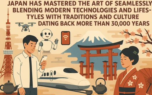 Infographic: Japan Has Mastered the Art of Seamlessly Blending Modern Technologies and Lifestyles with Traditions and Culture Dating Back More Than 30