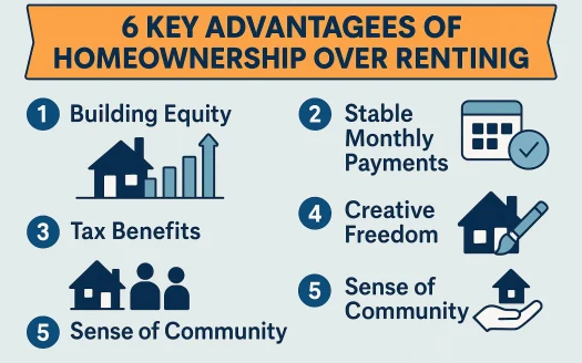 Infographic: 6 Key Advantages of Homeownership Over Renting