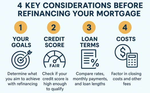 Infographic: 4 Key Considerations Before Refinancing Your Mortgage
