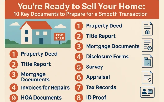 Infographic: You’re Ready to Sell Your Home: 10 Key Documents to Prepare for a Smooth Transaction