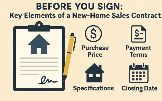 Infographic: Before You Sign: Key Elements of a New-Home Sales Contract