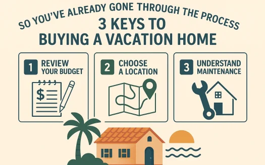 Infographic: So You’ve Already Gone Through the Process Before: 3 Keys to Buying a Vacation Home