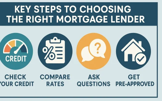 Infographic: Key Steps to Choosing the Right Mortgage Lender