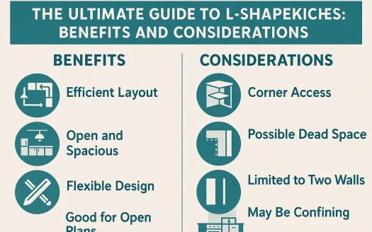 Infographic: The Ultimate Guide to L-Shaped Kitchens: Benefits and Considerations