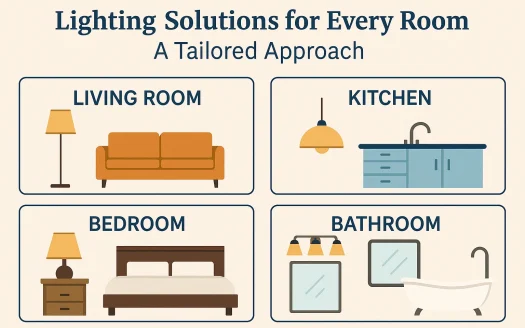 Infographic: Lighting Solutions for Every Room: A Tailored Approach