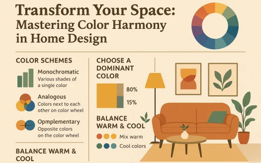 Infographic: Transform Your Space: Mastering Color Harmony in Home Design
