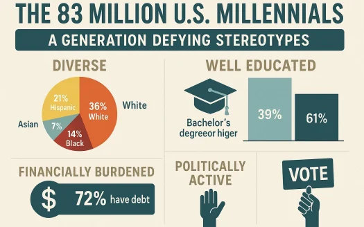 Infographic: The 83 Million U.S. Millennials: A Generation Defying Stereotypes