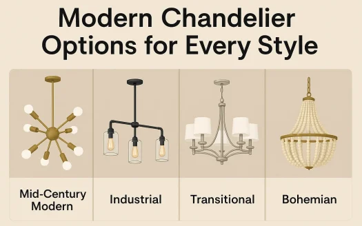 Infographic: Modern Chandelier Options for Every Style
