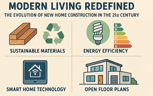 Infographic: Modern Living Redefined: The Evolution of New Home Construction in the 21st Century