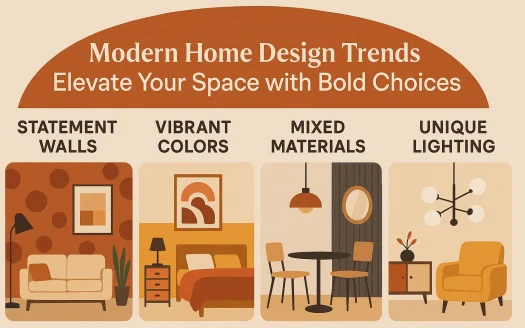 Infographic: Modern Home Design Trends: Elevate Your Space with Bold Choices