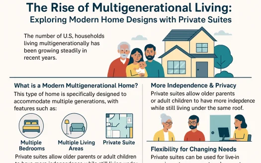 Infographic: The Rise of Multigenerational Living: Exploring Modern Home Designs with Private Suites