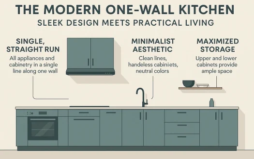 Infographic: The Modern One-Wall Kitchen: Sleek Design Meets Practical Living