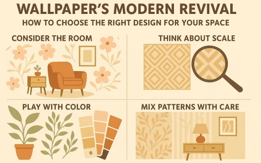 Infographic: Wallpaper’s Modern Revival: How to Choose the Right Design for Your Space