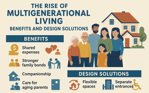 Infographic: The Rise of Multigenerational Living: Benefits and Design Solutions