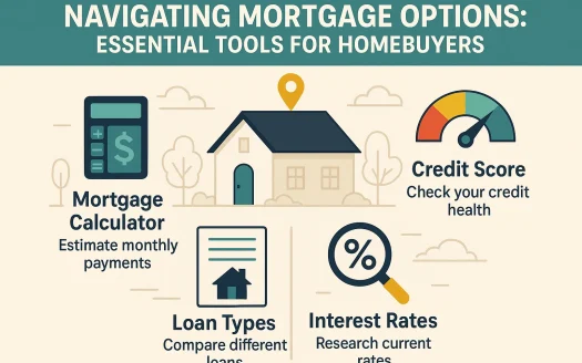 Infographic: Navigating Mortgage Options: Essential Tools for Homebuyers