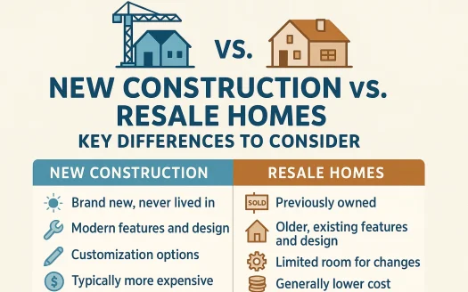 Infographic: New Construction vs. Resale Homes: Key Differences to Consider