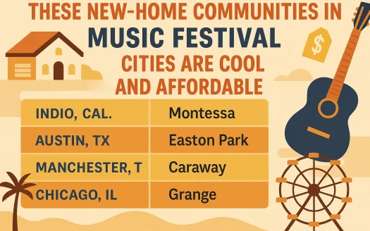 Infographic: These New-Home Communities in Music Festival Cities are Cool and Affordable