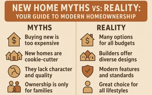 Infographic: New Home Myths vs. Reality: Your Guide to Modern Homeownership
