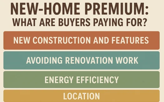 Infographic: New-Home Premium: What Are Buyers Paying For?