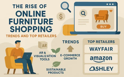 Infographic: The Rise of Online Furniture Shopping: Trends and Top Retailers