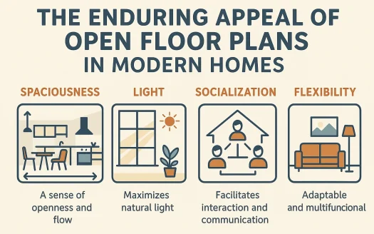 Infographic: The Enduring Appeal of Open Floor Plans in Modern Homes
