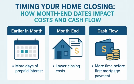 Infographic: Timing Your Home Closing: How Month-End Dates Impact Costs and Cash Flow