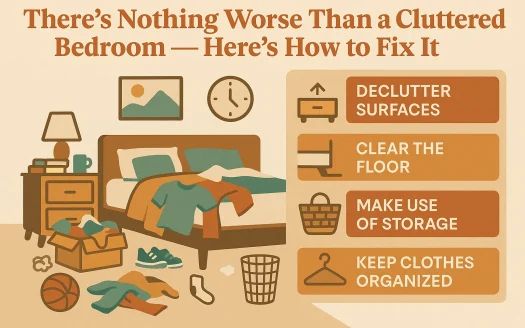 Infographic: There’s Nothing Worse Than a Cluttered Bedroom—Here’s How to Fix It