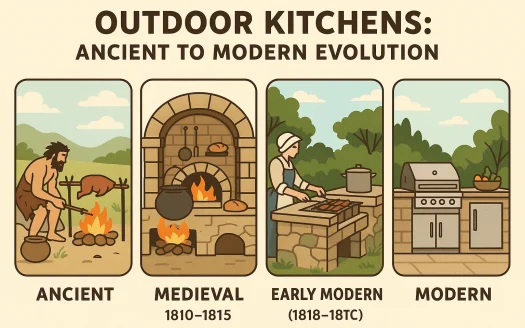 Infographic: Outdoor Kitchens: Ancient to Modern Evolution