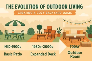 Infographic: The Evolution of Outdoor Living: Creating a Cozy Backyard Oasis
