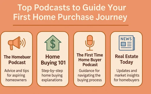 Infographic: Top Podcasts to Guide Your First Home Purchase Journey