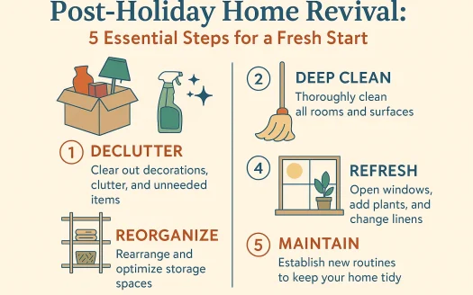 Infographic: Post-Holiday Home Revival: 5 Essential Steps for a Fresh Start
