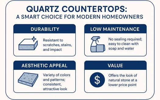 Infographic: Quartz Countertops: A Smart Choice for Modern Homeowners