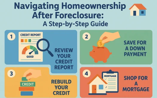 Infographic: Navigating Homeownership After Foreclosure: A Step-by-Step Guide