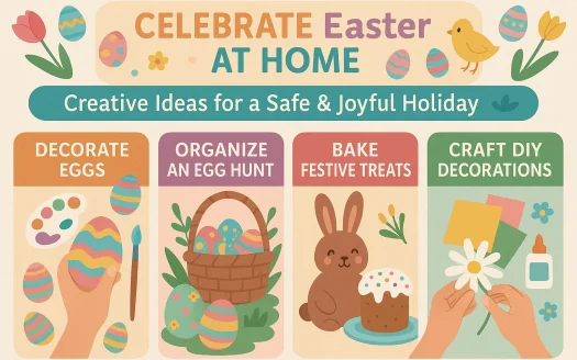 Infographic: Celebrate Easter at Home: Creative Ideas for a Safe & Joyful Holiday