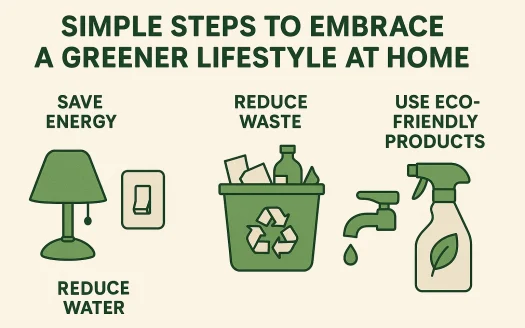 Infographic: Simple Steps to Embrace a Greener Lifestyle at Home