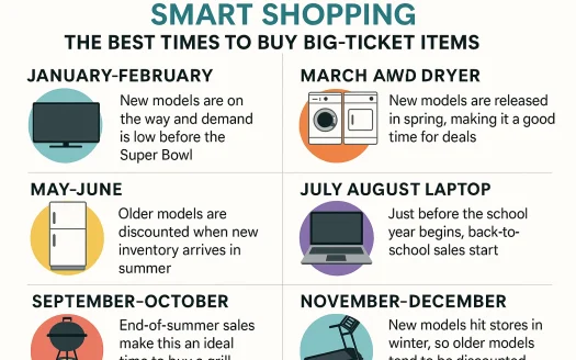 Infographic: Smart Shopping: The Best Times to Buy Big-Ticket Items
