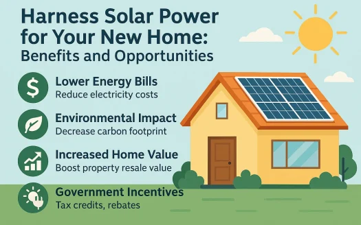 Infographic: Harness Solar Power for Your New Home: Benefits and Opportunities