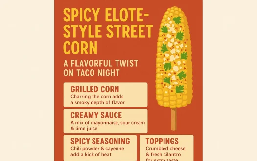 Infographic: Spicy Elote-Style Street Corn: A Flavorful Twist on Taco Night