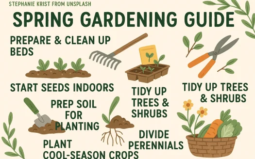 Infographic: Stephanie Krist from Unsplash: Spring Gardening Guide