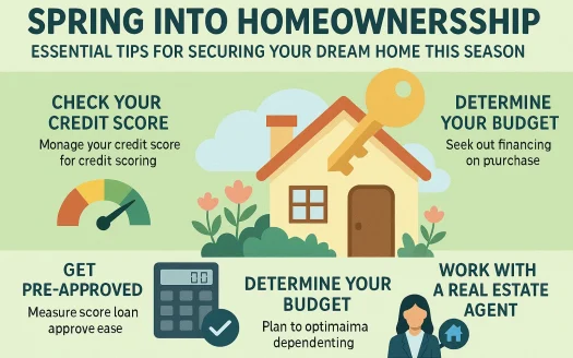 Infographic: Spring Into Homeownership: Essential Tips for Securing Your Dream Home This Season