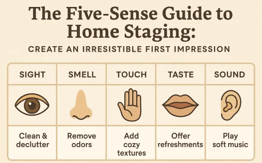 Infographic: The Five-Sense Guide to Home Staging: Create an Irresistible First Impression