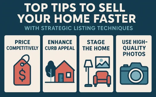 Infographic: Top Tips to Sell Your Home Faster with Strategic Listing Techniques