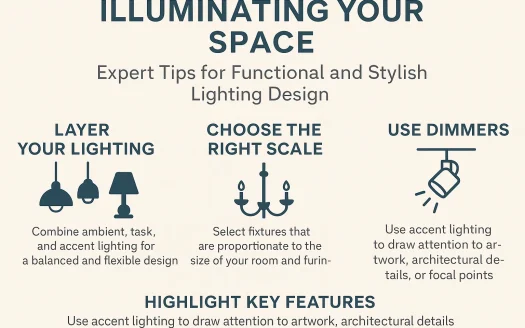 Infographic: Illuminating Your Space: Expert Tips for Functional and Stylish Lighting Design
